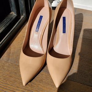 Stuart Weitzman size 7.5 nude heels